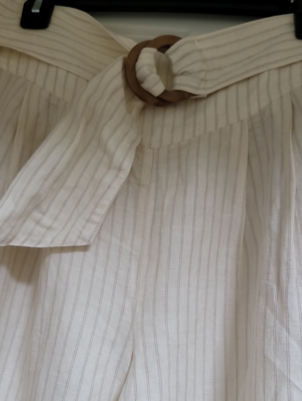 ANTHROPOLOGIE Wide Leg Cropped Pants Palm Beach Belted Culottes - Picture 4 of 14